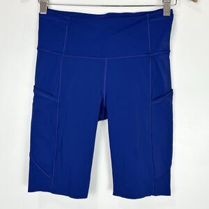 Lululemon Fast Free Short 10” Non-Reflective Nulux Larkspur Blue Women’s Size 6